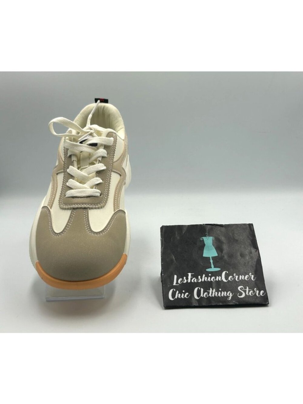 NWT De Florance Women's Beige White Cloudea Arch Support Sneakers Size 10 3330 - Picture 14 of 16